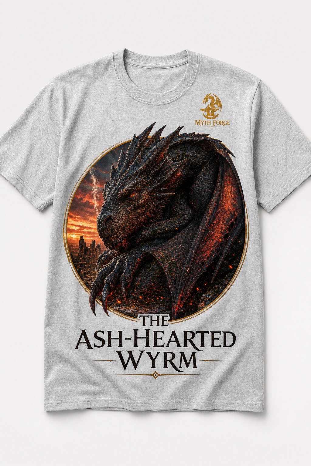 Heather grey Ash-Hearted Wyrm shirt