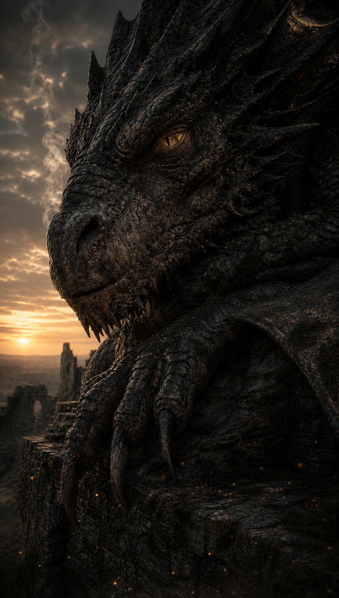 The Ash-Hearted Wyrm close